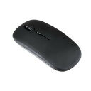 スリーアール マウス 無線 静音 ワイヤレスマウス 軽量 薄型 電池式 DPI切替 小型 デスク パソコン (Black)(2)