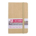 ターレンス アートクリエーションスケッチブック 絵を描く手帳 9×14cm クラフトペーパー 厚み140G/M2 細目 中性紙 80枚綴じ T9314-431M...