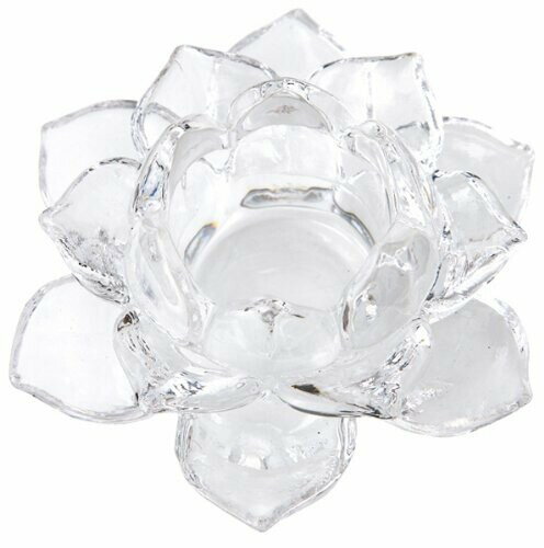 カメヤマキャンドルハウス ロータスキャンドルホルダー クリア