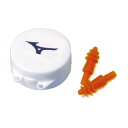 MIZUNO(ミズノ) スイム 水泳 フィットネス トレーニング シリコーン製 耳栓 (2個1セット) N3JNB750 54:オレンジ