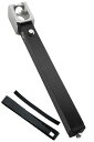 UJack(ユージャック) ペグハンマー 日本製 コンパクト ピークスハンマー 小型 ストレート キャンプ ハンマー ステンレス 角形 (本体+付属黒色ラバーグリップ)