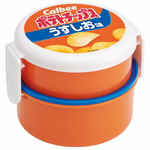 スケーター(Skater) 弁当箱 丸型 ランチボックス 500ml 2段 フォーク付 日本製 お菓子シリーズ ポテト..