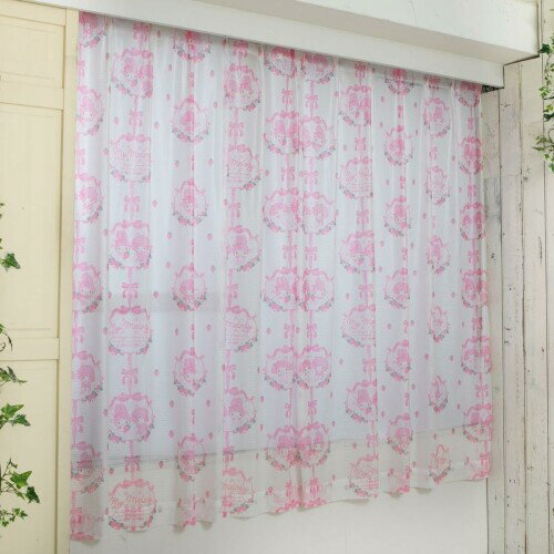 サンリオ(SANRIO) マイメロディ&マイスウィートピアノ UVカット 外から見えにくい レースカーテン 幅100×198cm丈 2枚セット サンリオ SAN...