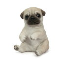 ウービア パグ歯ブラシたて 8×6.5×9.5cm 人形 フィギュア 置き物 アニマル 動物 ガーデン 装飾 犬 イヌ H23063