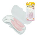 EDISONmama(エジソンママ) フォーク&スプーンBaby 9か月~ 右手用 イチゴミルク 先端カーブが食べやすい 授乳・食事用品 食器・テーブルウェア ...