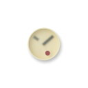 レムノス 掛け時計 アナログ kehai 木・土壁 アルミニウム 黄 KM22-01 YE Lemnos 直径130×厚さ55mm