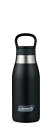 Coleman(コールマン) ダブルステンレスボトル350(ブラック) 水筒 真空断熱 保温保冷 フタ付き 広口 アウトドア ハンドル付き 通勤 通学 部活