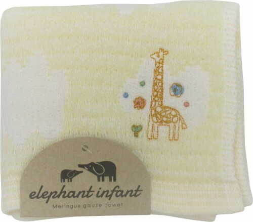 成願 タオル ウォッシュタオル 日本製 25×30cm 赤ちゃん メレンゲガーゼ イエロー エレファント インファント ELMG-050 YE