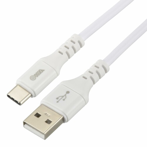 オーム電機AudioComm Type-Cケーブル 超急速充電 USB-A to USB-C 2m ホワイト SMT-L20CAS-W 01-7130 OHM オーム電機AudioComm Type-Cケーブル 超急速充電 USB-A to USB-C 2m ホワイト SMT-L20CAS-W 01-7130 OHM