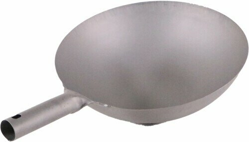 カンダ 中華鍋 北京鍋 鉄 窒化鉄 33cm 950g 板厚1.0mm 日本製 018370 プロ仕様 業務用 神田鉄鍋 軽量 手首負担軽減