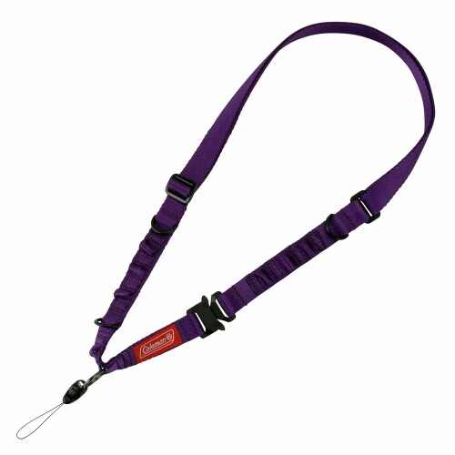 エツミ & Coleman (コールマン) コラボレーション モデル ハンギング ストラップ ネック タイプ パープル アウトドア アジャスター リング ループ VCO-8761 【アウトドアブランド コールマン ライセンスモデル 多用途ス...