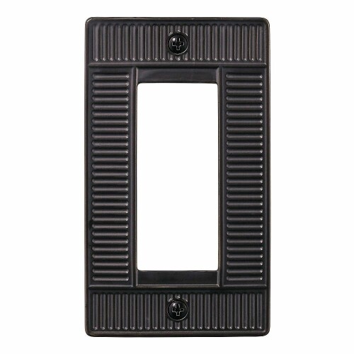 スガツネ工業 スイッチ・コンセントプレート ポタリーワッフルシリーズ ブラック(マット) PXP-PW01-BL