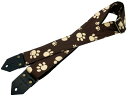 Spice Note スパイスノート ギターストラップ Printing Fablic Series Foot Prints ES-PP50FP/BRN ブラウン
