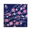 ミヤモトタオル(Miyamoto-towel) 宮本 kenema 捺染大風呂敷 毬桜とうさぎ 66695 約90×90cm