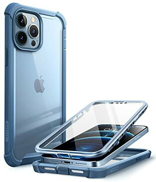 i-BLASON iPhone13Pro ケース 6.1 インチ 2021 液晶保護フィルム付き 米国軍事規格取得 360°保護 耐衝撃 防塵 衝撃吸収 耐久性 密着 ケーブル充電可能 背面クリア Aresシリーズ