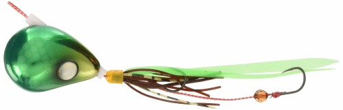 JACKALL(ジャッカル) 爆流 鉛式ビンビン玉スライド 160g F204 メタルグリーン/蛍光グリーンT+