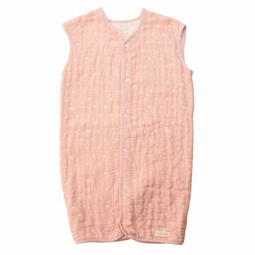 angerolux(アンジェロラックス) 通年 寝相悪い 寝冷え防止 通気性 秋冬 ガーゼ 2ウェイ 6重ガーゼ スリーパー 110-120PP ペールピンク 110-120cm