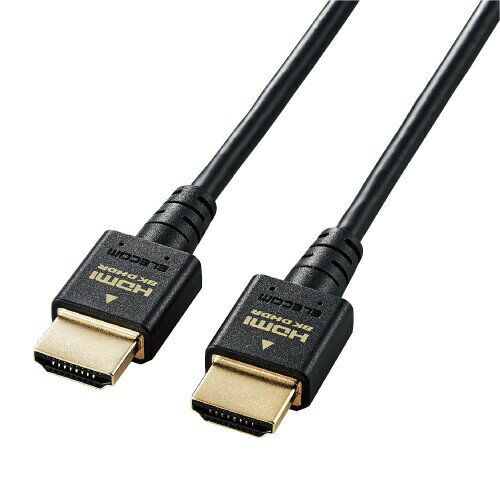エレコム HDMI 2.1 ケーブル スリム ウルトラハイスピード 2m 8K(60Hz) 4K(120Hz) 48Gbps 超高速 7680×4320 eARC VRR 黒 ブラック CAC-HD21ES20BK エレコム HDMI 2.1 ケーブル スリム ウルトラハイスピード 2m 8K(60Hz) 4K(120Hz) 48Gbps 超高速 7680×4320 eARC VRR 黒 ブラック CAC-HD21ES20BK