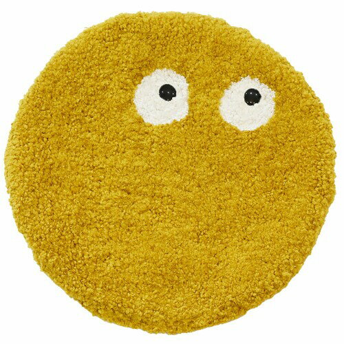 アンドパッカブル 椅子 クッション 丸 チェアパッド 座布団 約35cm フライングモンスター イエロー 黄色 76684