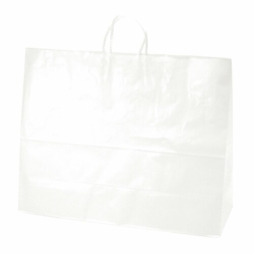 タカ印 ギフトバッグ 50-6700 手提げ 白無地 超特大 横長 10枚