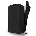 GRAVELトラベルポーチPLUS(3L大容量) ブラック 電動歯ブラシやシェーバーが入る余裕サイズ カップルでも利用可能 衛生的に管理できる アウトドアや出張に