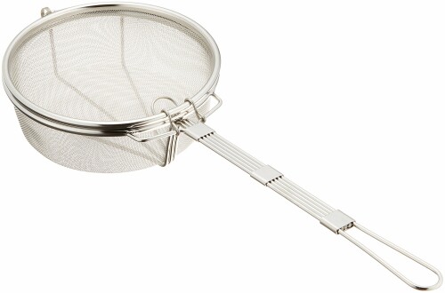 カンダ(kanda) kan 炒りアミ ステンレス製 大 日本製 木柄 煎り器 共柄 043061