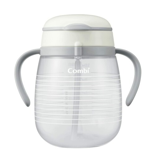 COMBI コンビ ラクマグ 漏れないストロー 340 N ボーダー
