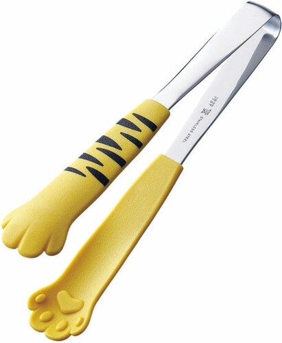 田辺金具 卓上トング きゃっちだにゃん とら 黄