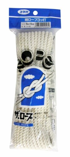 ユタカメイク 綿ロープ3ツ打 A‐60 5mm×10M