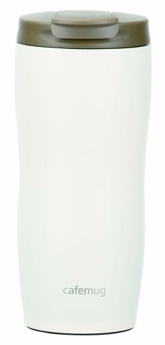 パール金属 ステンレス鋼 タンブラー360 スモーキーアイボリー フタ付 カフェマグ HB-517175×75×170mm