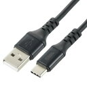 オーム電機AudioComm USB-Cケーブル タイプCケーブル 超急速充電 Type-Cケーブル 3A USB-A to USB-C 1m ブラック SMT-L10CAS-K 01-7131 OHM(2)