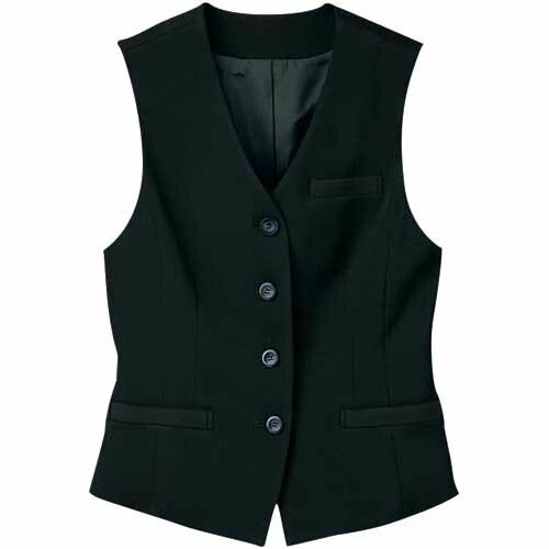 (ヌオーヴォ) 事務服 ベスト ストレッチ 無地 スーツ 仕事着 オフィス服 センタースリット SV3005 レディース ブラック 13 (ヌオーヴォ) 事務服 ベスト ストレッチ 無地 スーツ 仕事着 オフィス服 センタースリット SV3005 レディース ブラック 13