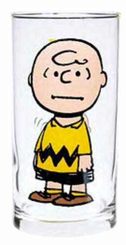 大西賢製販 PEANUTS グラス CHARLIE BROWN/YE サイズ：約[ファイ]7.2 H13.7 PQ-1001