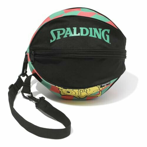 SPALDING (スポルディング) ボールバッグ スポンジ・ボブ チェッカーフラッグ ピンク×ミントグリーン 直径27cm 49-001SBC SPALDING (スポルディング) ボールバッグ スポンジ・ボブ チェッカーフラッグ ピンク×ミントグリーン 直径27cm 49-001SBC