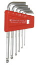 ピービースイスツールズ(PB Swiss Tools) 212H-5 ボール付六角棒レンチセット(パックナシ) 212H-5
