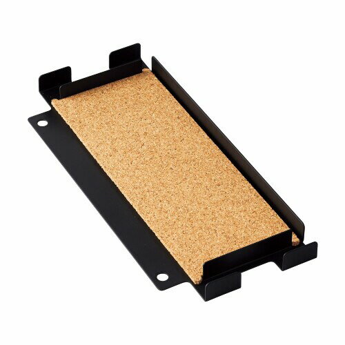 リヒトラブ MDF 机上台 スリム専用サイドトレー ブラック A8030-24