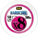 DUEL (デュエル) PEライン 釣り糸 HARDCORE X8 1.0号 300m 5色/イエローマーキング H3405N-5CBL