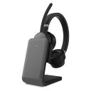 Lenovo Lenovo Go ワイヤレス アクティブノイズキャンセリング ヘッドセット充電スタンド付き(ブラック) ヘッドセット Microsoft Teams認証取得 ワイヤレス接続 USB Type-C接続 トークスルーモード