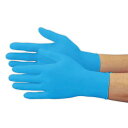 おたふく手袋(Otafuku Glove) 使い捨て手袋 (ニトリルゴム 食適 粉無し ディスポ) #256 ブルー L