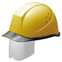 ミドリ安全 スライダー面付 ヘルメット 通気孔付 SC11PCLVS RA KP付 イエロー/スモーク
