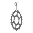 シマノ(SHIMANO) リペアパーツ 23TギアE CS-HG700-11 Y1WX23000