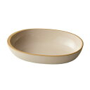 竹中 食器 scoosy オーバル S 日本製 ベージュ 約13.7×9×3cm T-26608