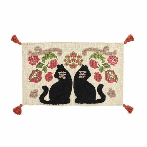 プリント＆タフトマット ニャーベスク 約40×60cm