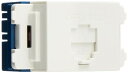 パナソニック(Panasonic) 埋込テレホンモジュラジャック 6極4心 フル端子 ホワイト WNT15649W