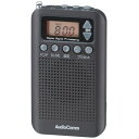 オーム電機 ラジオ AudioComm RAD-P350N-K (ブラック)