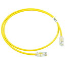 パンドウイットコーポレーション(PANDUIT) LANケーブル Cat6A 超極細 プロ仕様 3m 黄 UTP28X3MYL