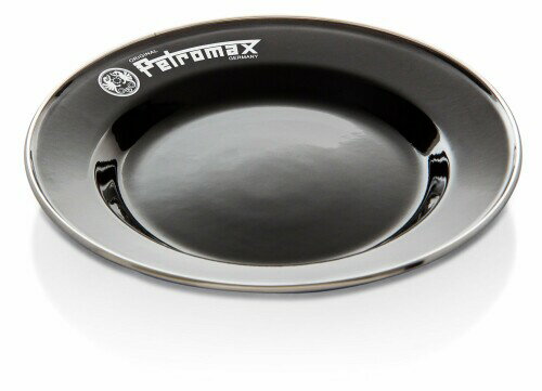 PETROMAX(ペトロマックス) アウトドア キャンプ ホーロー製 エナメルプレート (2枚入り) ブラック 12896