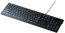 サンワサプライ 有線スリムキーボード USB接続 日本語配列 112キ...(2)