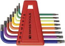 PBピービー L型レインボーヘクスローブレンチセットパックナシ 410H/6-25RB