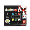 日本理化学 フェイス&ボディペイント キットパスあそボディ 6色パレットミニ ASMN-1
